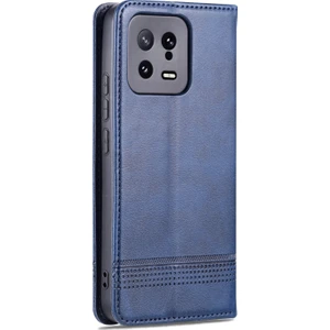 Xiaomi 13 Için Buzağı Doku Deri Kılıfı (Yurt Dışından)