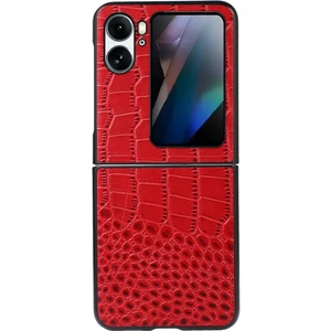 Gzplz Oppo Find N2 Flip Için Sığır Derisi Deri Telefon Kılıfı (Yurt Dışından)
