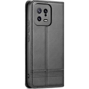 Xiaomi 13 Için Buzağı Doku Deri Kılıfı (Yurt Dışından)
