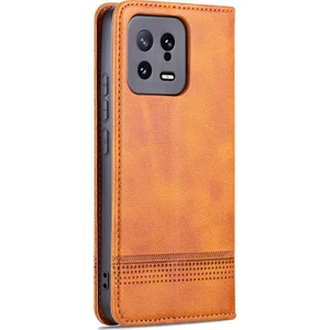 Xiaomi 13 Için Buzağı Doku Deri Kılıfı (Yurt Dışından)