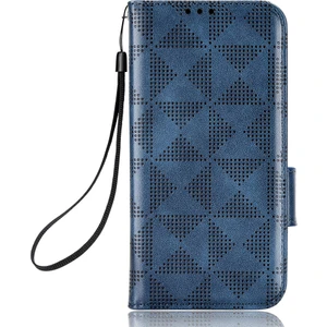 İyi Kalite Honor X9A Deri Simetrik Üçgen Flip Kılıf Telefon Kılıfı (Yurt Dışından)