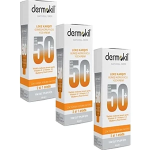 Güneş Koruyucu Yüz Kremi Leke Karşıtı 50 ml x 3 Adet