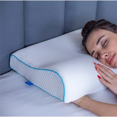 Simple The Pillow Boyun Destekli Visco Yastık Boyun Fıtığı Boyun Düzleşmesi Için Ortopedik Boyun