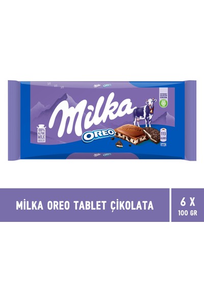 Milka Oreo Tablet Çikolata 100 gr - 6 Adet