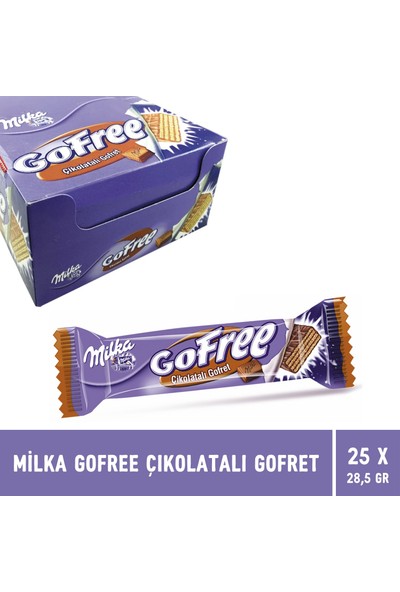 Milka Gofree Çikolatalı Gofret 28 gr - 25 Adet