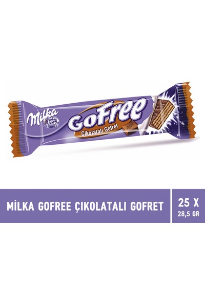 Milka Gofree Çikolatalı Gofret 28 gr - 25 Adet