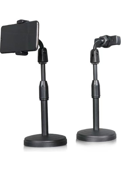 Kaldırma ve Döndürme Masaüstü Cep Telefonu Braketi Disk Masaüstü Teleskopik Çok Fonksiyonlu (Yurt Dışından)
