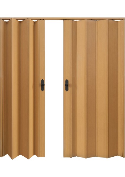 260 x 230 Meşe Renk Camsız Çift Açılım Pvc Akordiyon Katlanır Kapı FRNAKMODEL-269 modelleri