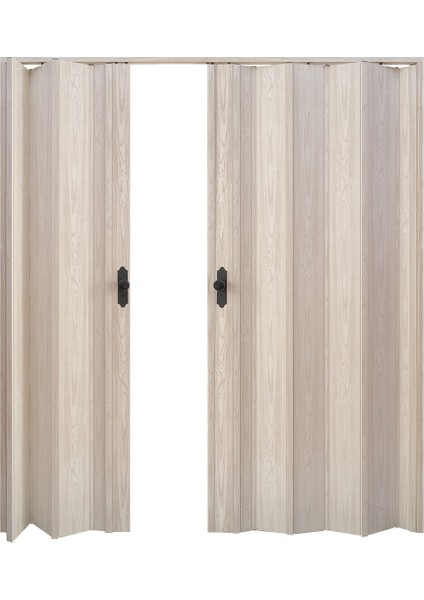 305 x 230 Akçaağaç Renk Camsız Çift Açılım Pvc Akordiyon Katlanır Kapı FRNAKMODEL-326 modelleri