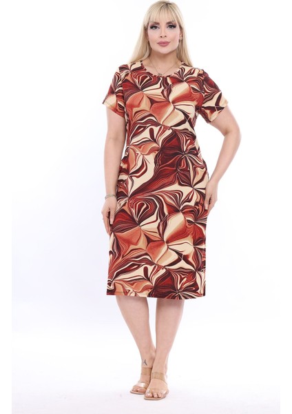 Yazlık Cepli Büyük Beden Elbise 27D-2317 fiyatları