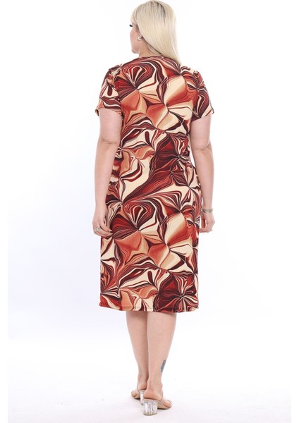 Yazlık Cepli Büyük Beden Elbise 27D-2317 fırsatları