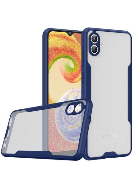 Galaxy A04 Kılıf Kamera Korumalı Arkası Şeffaf Silikon