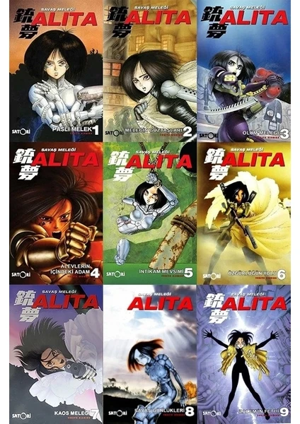 Çizgi Düşler Yayınevi Savaş Meleği Alita 9'lu Set