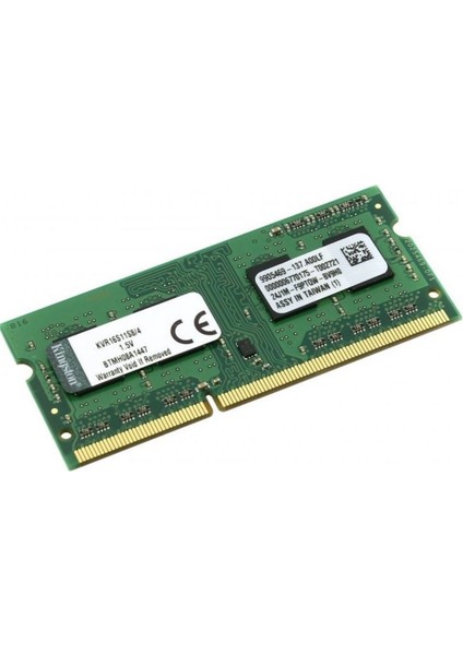 4gb 1600MHZ Ddr3 Sodımm CL11 1.5V (KVR16S11S8/4WP)