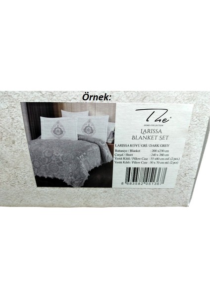 Home Collection Larissa Fransız Güpürlü Battaniye Yatak Ört Seti-Bej modelleri