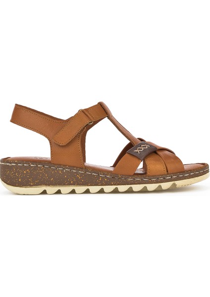 , Kadın Sandalet 1311008 207 Taba