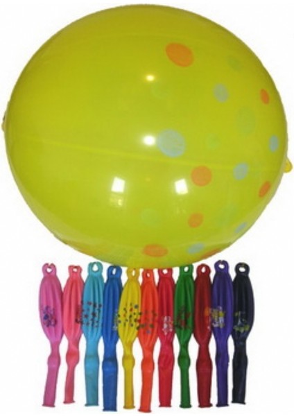 Lastikli Punc Balon - 50 Adet