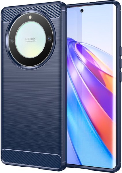 Onur Için X9A 5g / X40 5g / Magic5 Lite 5g Karbon Fiber Doku Telefon Tpu Kasa Fırçalanmış Telefon Kapağı (Yurt Dışından)