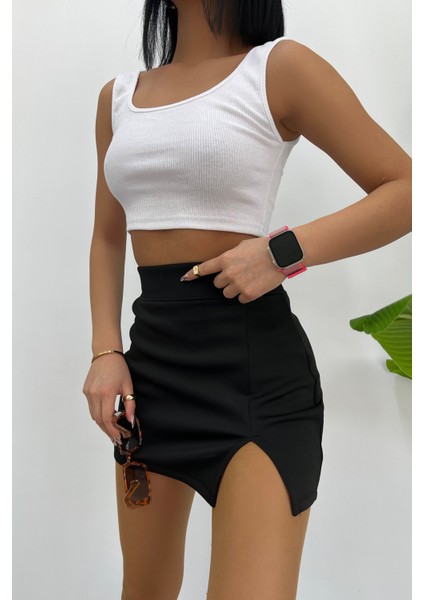 Kadın Askılı Crop Top Bluz