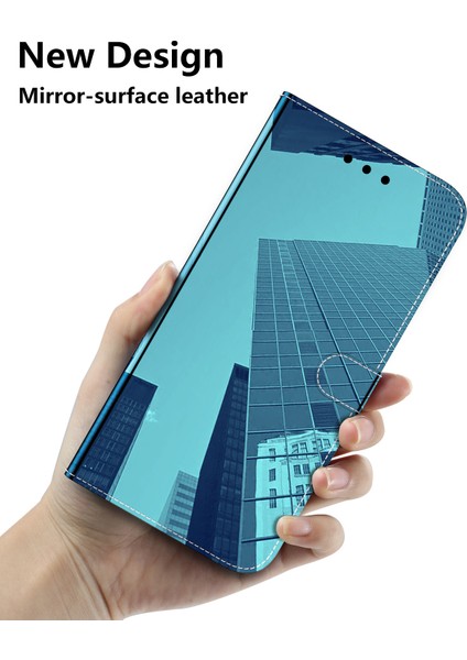 Onur Için X40 5g / X9A 5g / Magic5 Lite 5g Çizgiye Karşı Çizgiye Dönem Anti-Slatch Telefon Kılıfı Ayna Benzeri Yüzey Flip Deri Telefon Cüzdan Kapağı (Yurt Dışından)