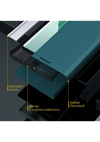 Onur Için X9A 5g / Magic5 Lite 5g Elektraplatma Pu Deri Deri Stand Telefon Kapağı Telefon Kılıfı (Yurt Dışından) modelleri