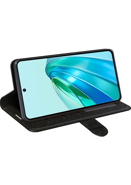 Stand Cüzdan Telefon Kılıfı Onur X9A 5g Çılgın At Dokusu Anti-Drop Deri Telefon Kapağı (Yurt Dışından)