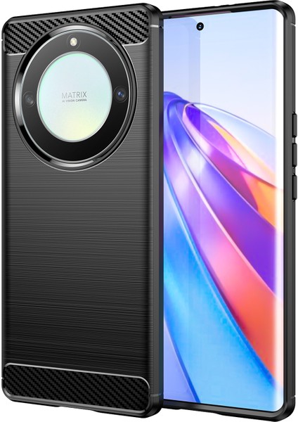 Onur Için X9A 5g / X40 5g / Magic5 Lite 5g Karbon Fiber Doku Telefon Tpu Kasa Fırçalanmış Telefon Kapağı (Yurt Dışından)