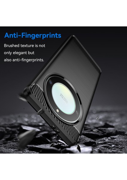 Onur Için X9A 5g / X40 5g / Magic5 Lite 5g Karbon Fiber Doku Telefon Tpu Kasa Fırçalanmış Telefon Kapağı (Yurt Dışından)
