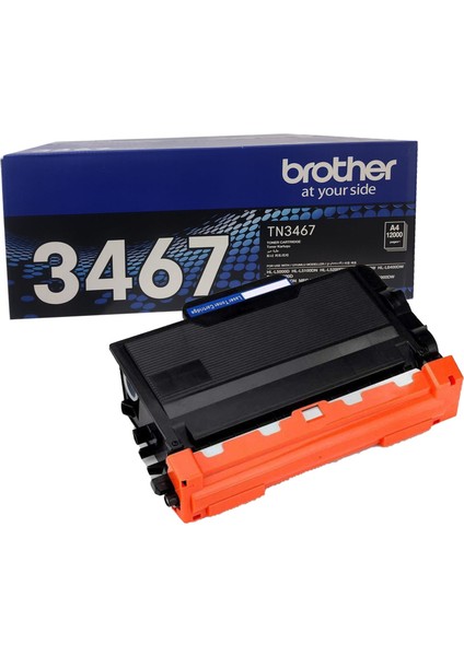 TN-3467 Siyah Toner (12.000 sayfa) Hl-L5200Dw, Hl-L6200Dw, Mfc-L5755Dw, Mfc-L6700Dw, Mfc-L6900Dw