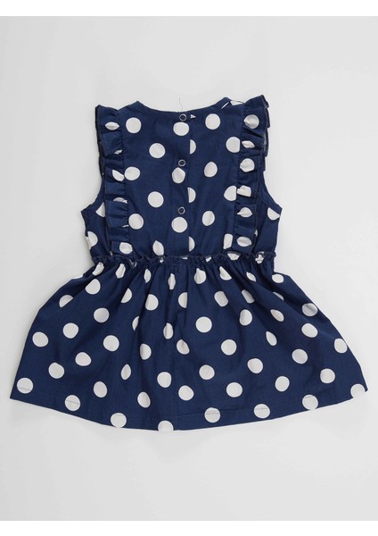 Puanlı Çilek Kız Bebek Poplin Elbise fırsatları