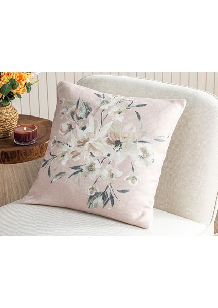 Lerna Baskılı Kırlent Kılıfı 45 x 45 cm Pudra fiyatları
