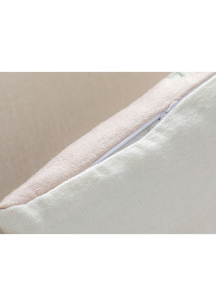 Lerna Baskılı Kırlent Kılıfı 45 x 45 cm Pudra modelleri