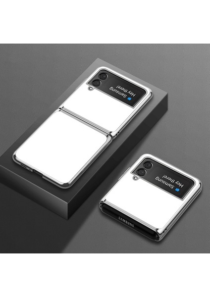 For Samsung Galaxy Z Flip 3 Koyu Renk Eğim Cep Telefonu Kılıfları (Yurt Dışından)