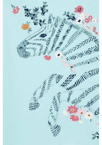 Küçük Kız Çocuk Kısa Kollu Tshirt Mavi fiyatları