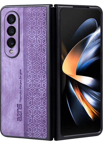 For Samsung Galaxy Z Fold4 3D Basmak Retro Cep Telefonu Kılıfları (Yurt Dışından)