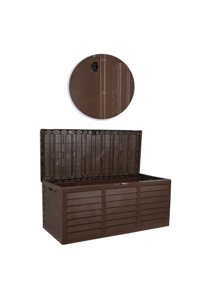 Bahçe Sandığı Bahçe Dolabı Tekerlekli Plastik Bahçe Balkon Depolama Sandığı 320LITRE Kapaklı fiyatları