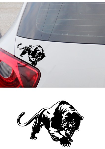 Panter Panther Kaplan Puma Oto Sticker Araba Cam Sticker 25X17CM