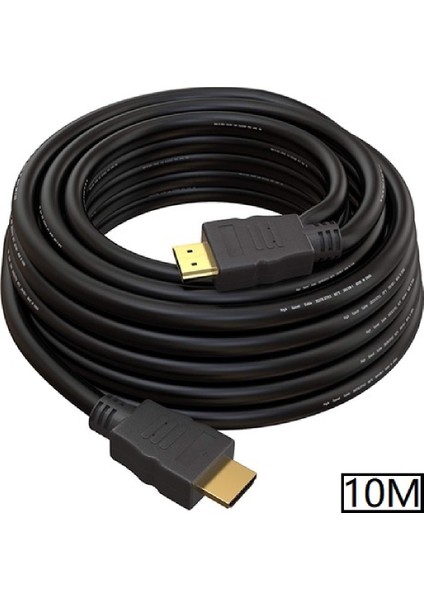 5098 HDMI 10 Metre LCD Laptop Full Hd Ara Bağlantı Altın Kaplama Kablosu