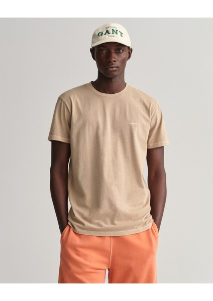 Erkek Bej Relaxed Fit T-Shirt 2057027.270
