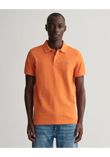 Erkek Turuncu Regular Fit Polo 2201.860