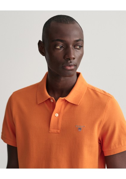 Erkek Turuncu Regular Fit Polo 2201.860