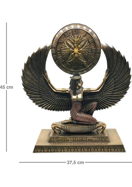 Mısır Tanrıçası Isis Figürlü Masa Saati fiyatları