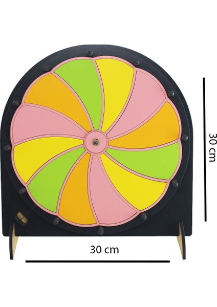 Yaz-Sil Eğitici Oyun Çarkıfelek Yazılıp Silinebilir Çarkı Felek Çarkıfelek Oyunu Renkli