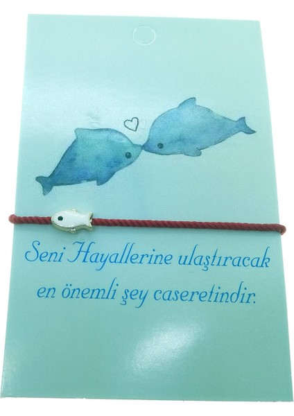 Altın Renk Kırmızı Ip Balık Arkadaş Şans Bilekliği - 2290 fırsatları
