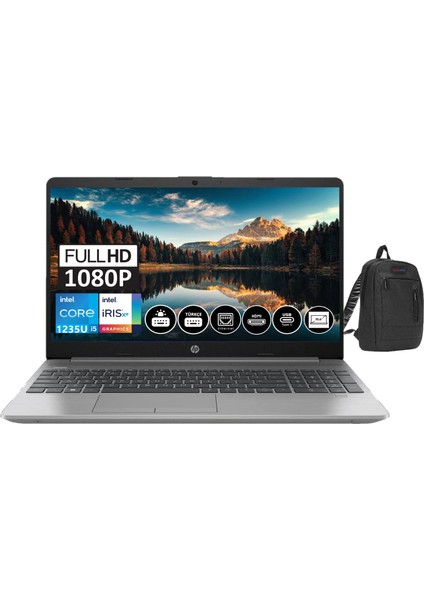 250 G9 Intel Core I5 1235U 8gb 256GB SSD Intel® Iris® Xe Graphics Freedos 15,6 Fhd Taşınabilir Bilgisayar 250G96Q8N9ESW01+ZETTAÇANTA