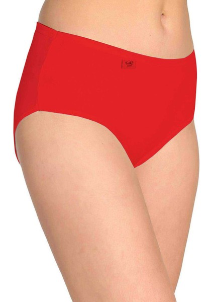 6 Adet Tutku Kadın Yüksek Bel Bato Ince Lastik Külot Kırmızı fiyatları