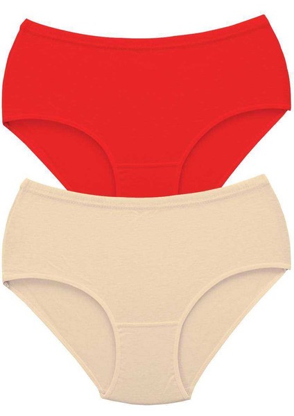 2 Adet Tutku Kadın Yüksek Bel Bato Kalın Lastik Külot S5