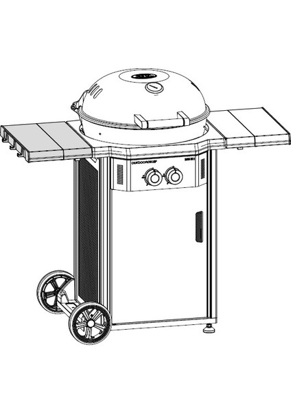 Davos 570 G Barbekü Yan Sehpa Kiti