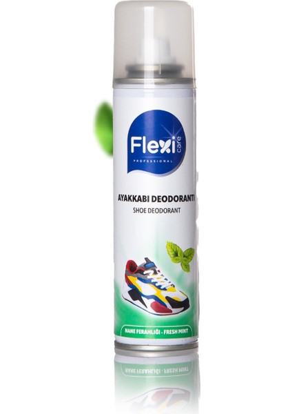 Flexi Care Fresh Mint Ayakkabı Deodorantı -Koku ve Terleme Önleyici Sprey 150 ml FLX6540