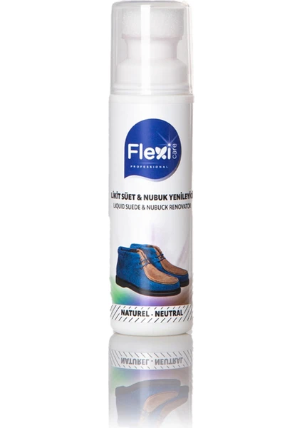 Flexi Care Süet ve Nubuk Yenileyici Likit Ayakkabı Boyası  Flexi Care Naturel Renk 75 ml FLX-6525